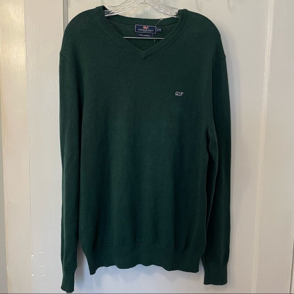 Vineyard Vines Lightweight Heathered V-Neck Cashmere Blend Sweater